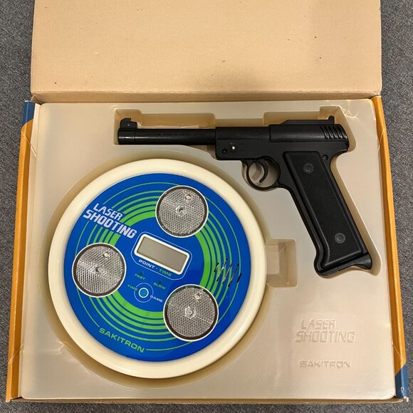 Vintage RARE Sakitron Laser Shooting Target Game - 1980s Japanese Electronic Toy - Picture 2 of 6